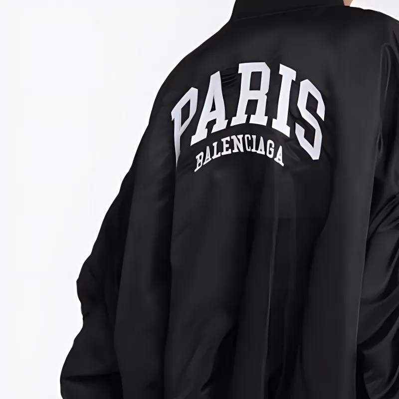 Balenciaga Logo Printed Button Up Jacket-3