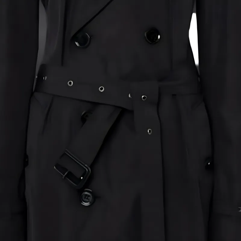 Burberry Trench Coat Men's Black-2