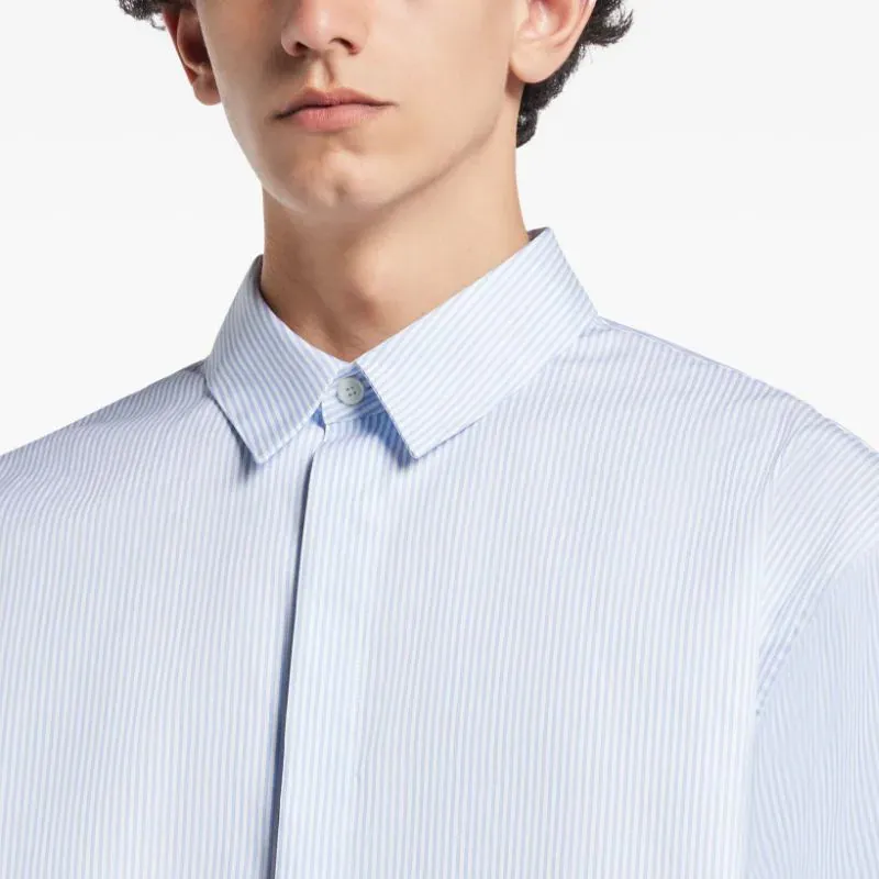 Ferragamo Striped Cotton Shirt-4