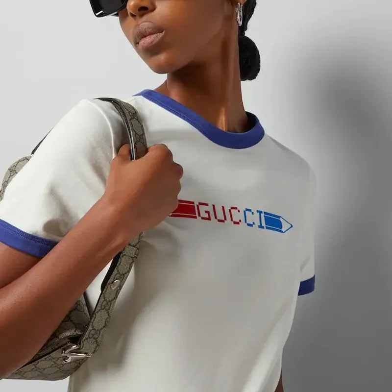 GUCCI Regular T Shirt Women's Ecru-8