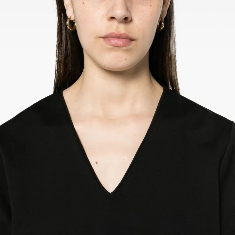 BIMBA Y LOLA Logo-plaque V-neck T-shirt-4