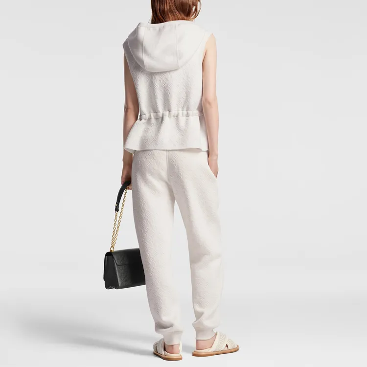 LOUIS VUITTON Sleeveless Embossed Monogram Hoodie-2