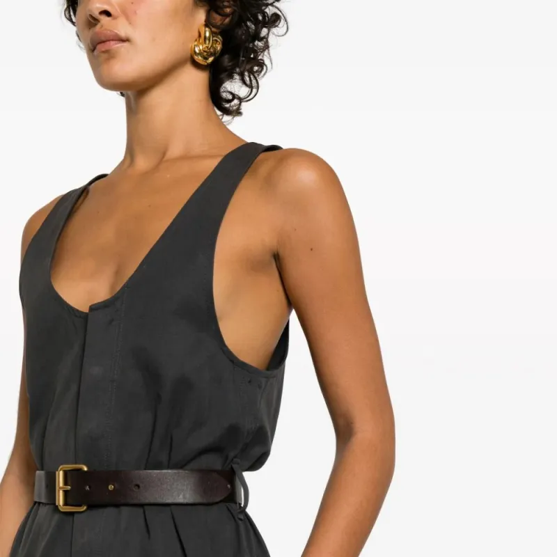 SAINT LAURENT Jumpsuit Women's Dark Gray-5