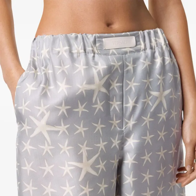 VERSACE Stella Marina Logo-Patch Trousers-3