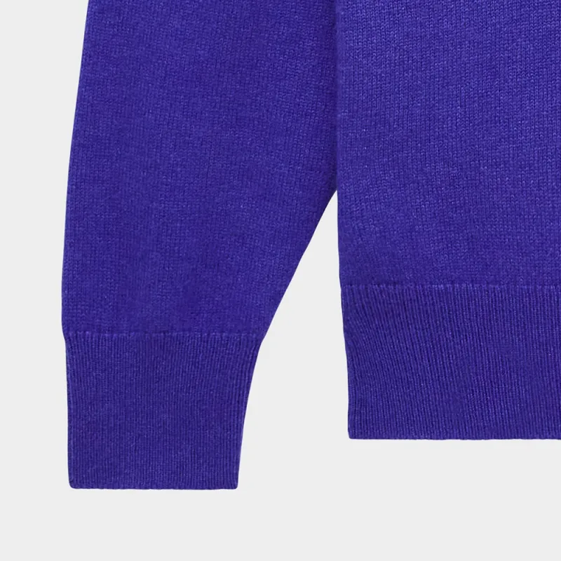 PRINGLE OF SCOTLAND SS24 Cashmere Sweater Men's Cobalt Blue-2