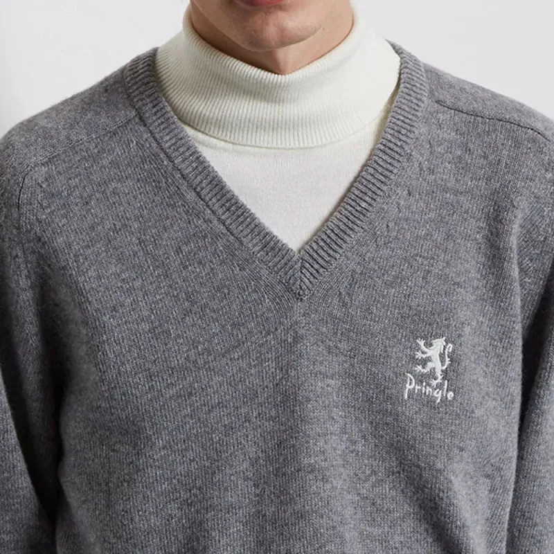 PRINGLE OF SCOTLAND SS24 Sweater Unisex Gray-2