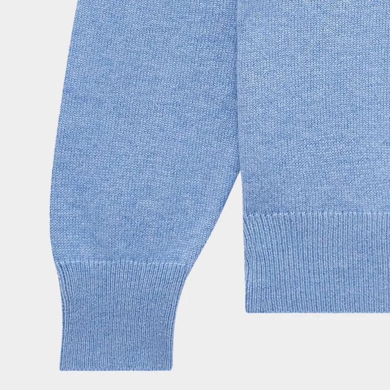 PRINGLE OF SCOTLAND SS24 Cashmere Sweater Men's Oxford Blue-2