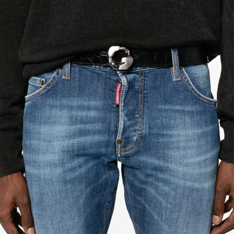 Dsquared2 Logo Patch Skinny Jeans-4