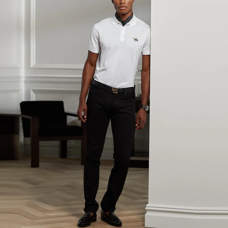 Ralph Lauren Purple Label Polo Shirt Men's Classic White-1