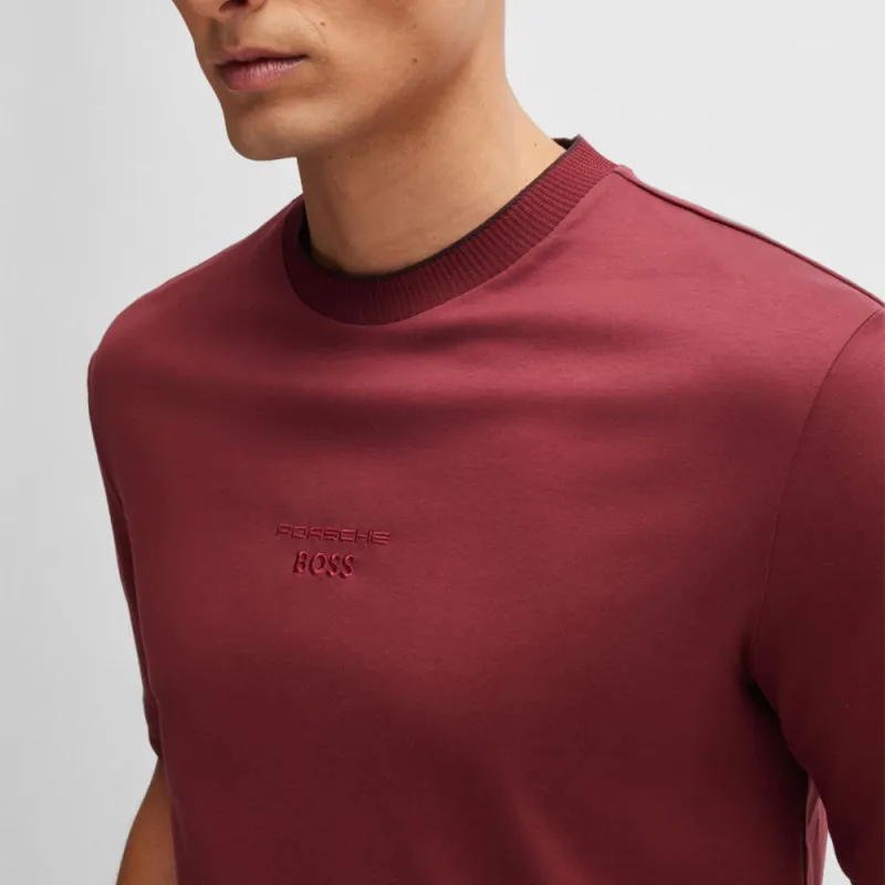 HUGO BOSS x Porsche T-Shirt Men's Deep Red-4