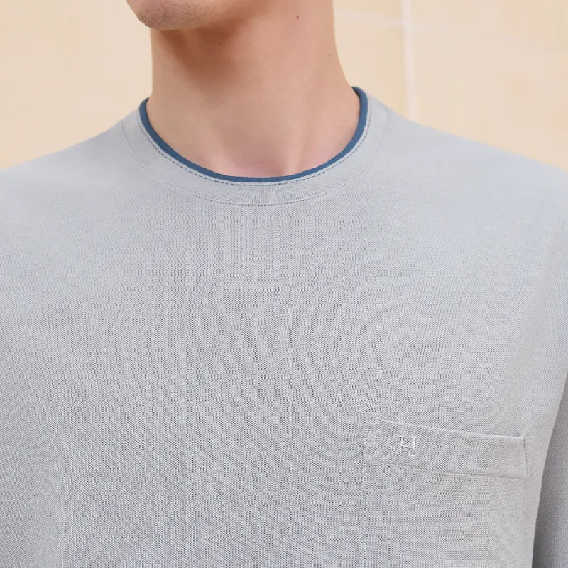 HERMES FW24 T Shirt Men's Flint Stone Color-2