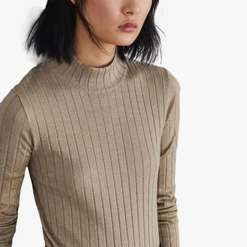 Brunello Cucinelli Knitted Mock Neck Jumper-5
