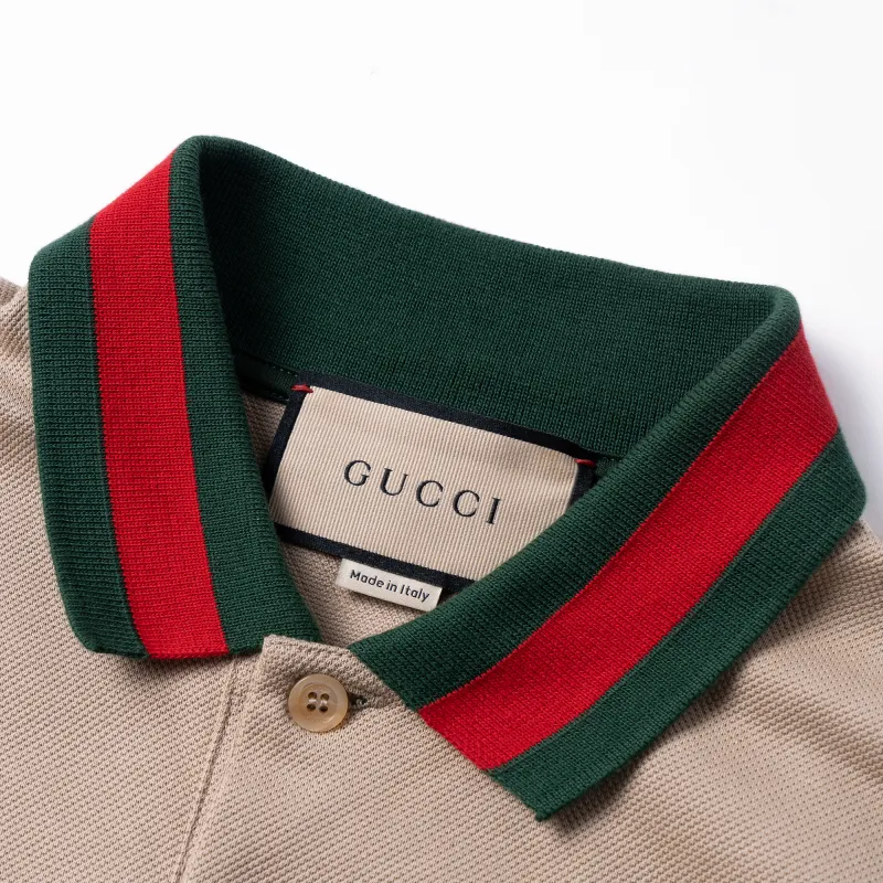 GUCCI SS22 Polo Shirt Men's Brown-5