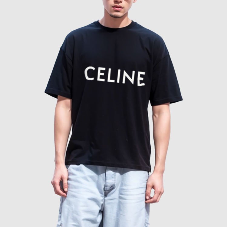 CELINE Tシャツ Sサイズ CELINE T-Shirts Men Black - POIZON
