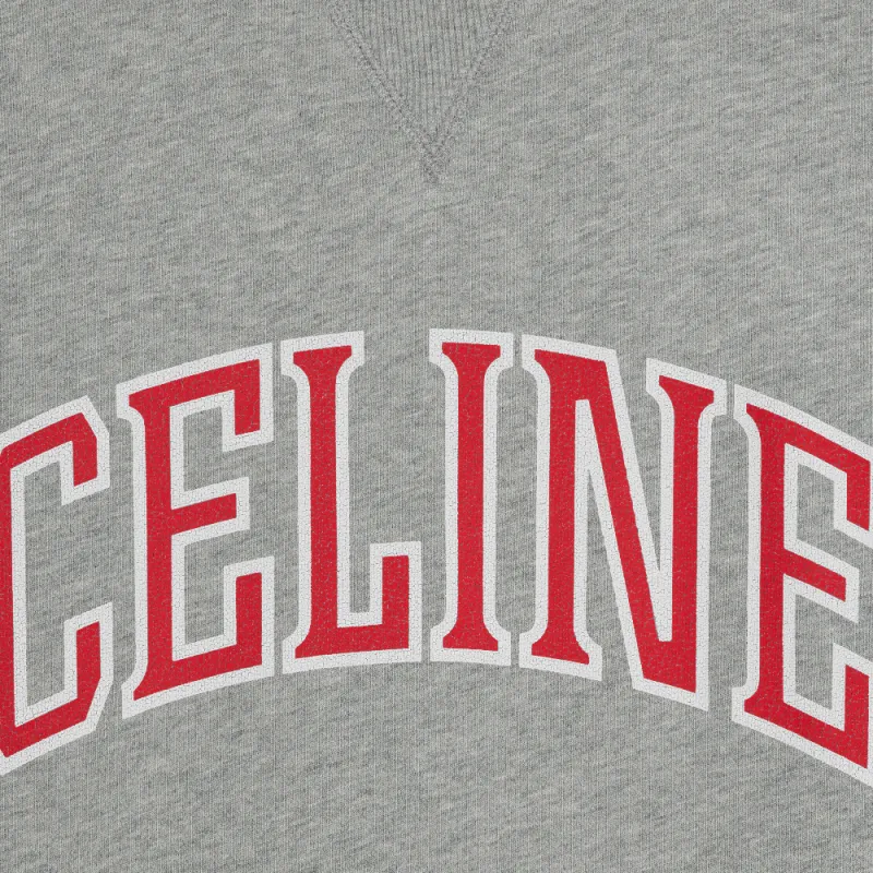CELINE Loose Sweatshirt In Cotton Fleece-7
