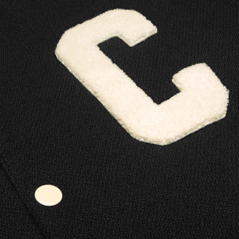 CELINE Baseball Teddy Jacket In Textured Wool-7