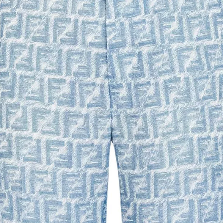 FENDI All Over Ff Printed Belt looped Shorts-7