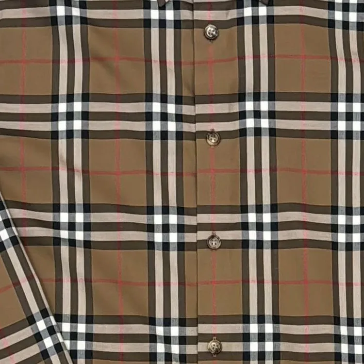 Burberry Shirts Men Brown-5
