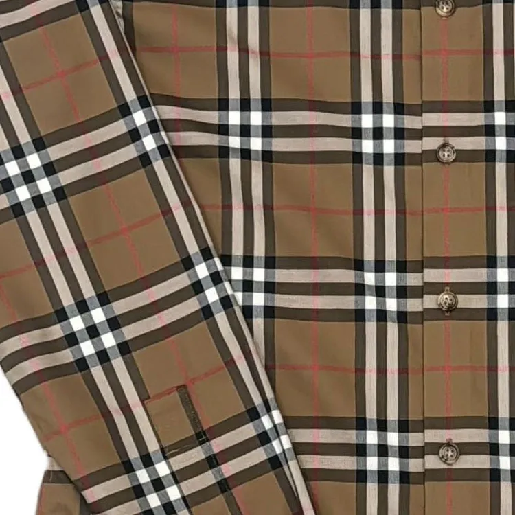Burberry Shirts Men Brown-6
