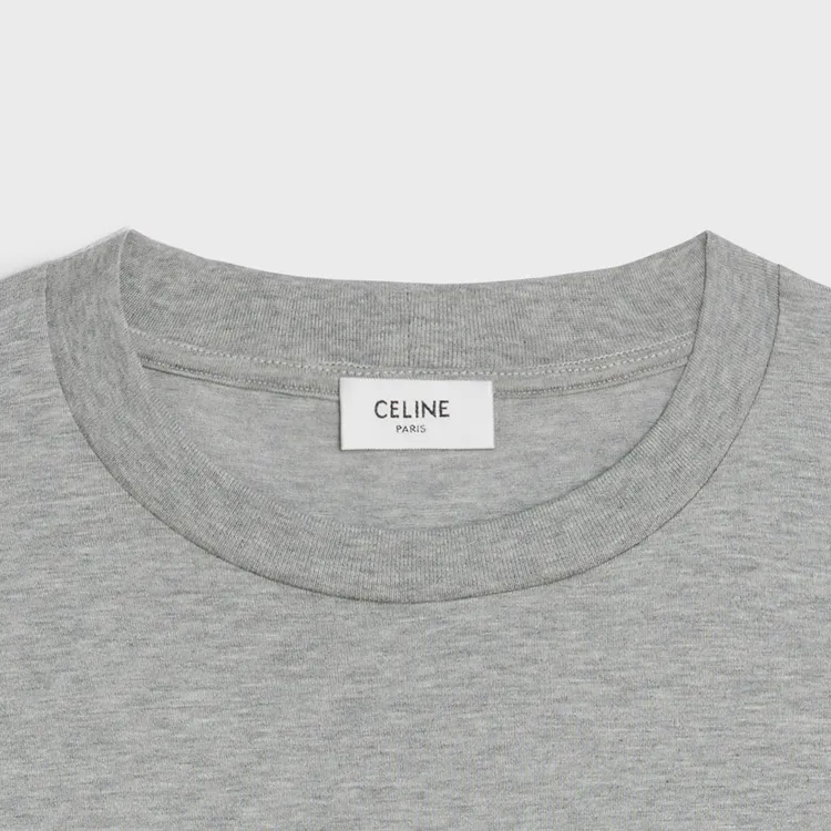 CELINE Triomphe Loose T shirt In Cotton Jersey-5