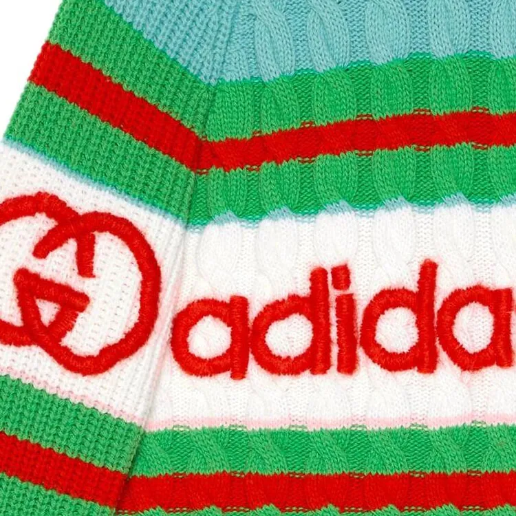 GUCCI GUCCI X ADIDAS Collaboration Cashmere Sweater Women's Multicolor-8