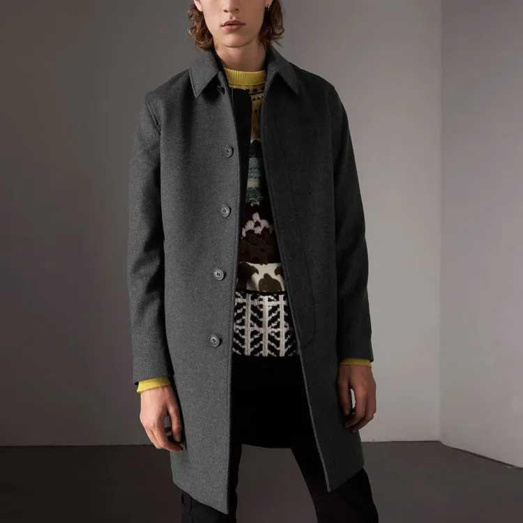 Burberry Coats Men Gray-2