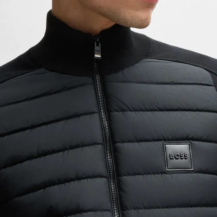HUGO BOSS Logo Badge Zip Up Jacket-5