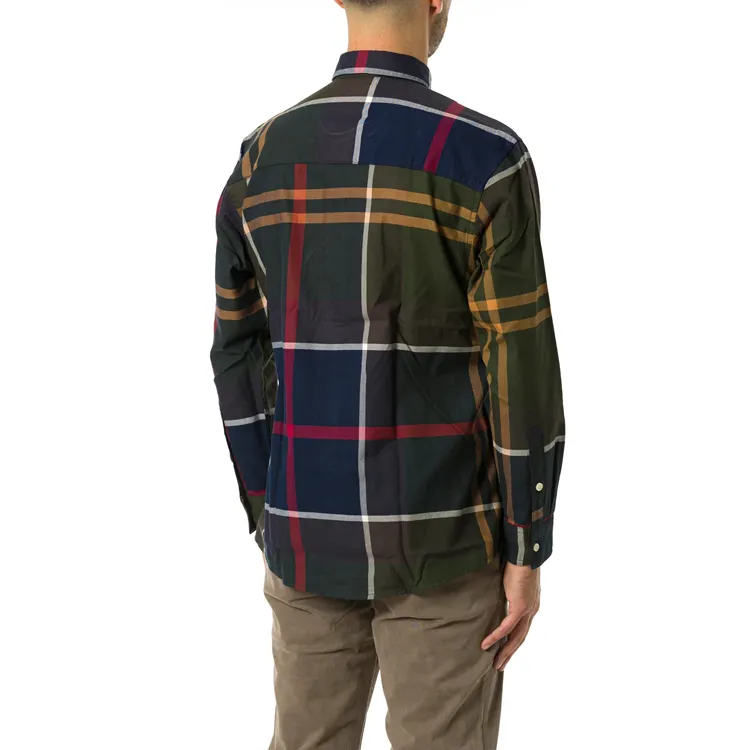 BARBOUR Renford Oversized Long Sleeved Tartan Shirt-1