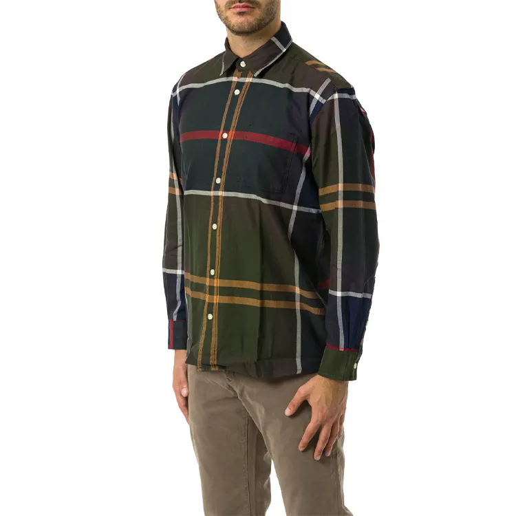 BARBOUR Renford Oversized Long Sleeved Tartan Shirt-2