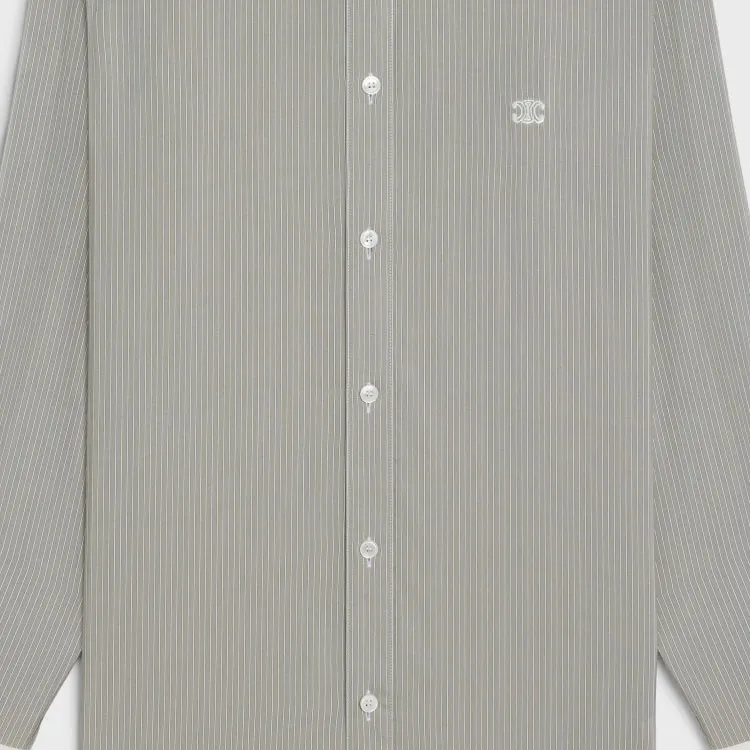 CELINE Shirt Women's Light Gray-5