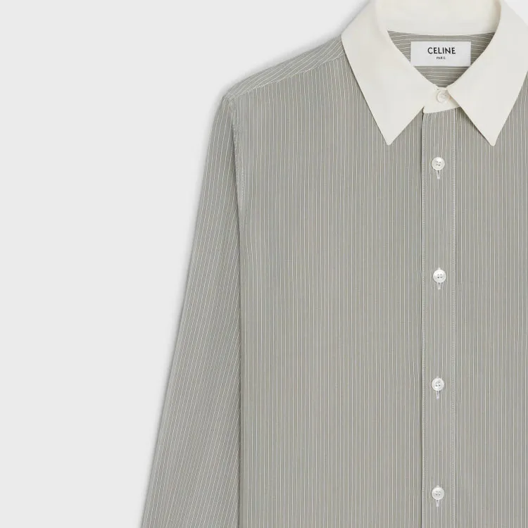 CELINE Shirt Women's Light Gray-3
