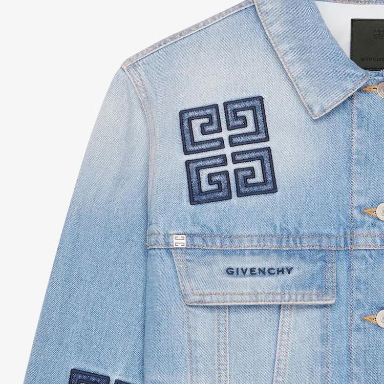GIVENCHY SS23 Denim Jacket Men's Blue-4