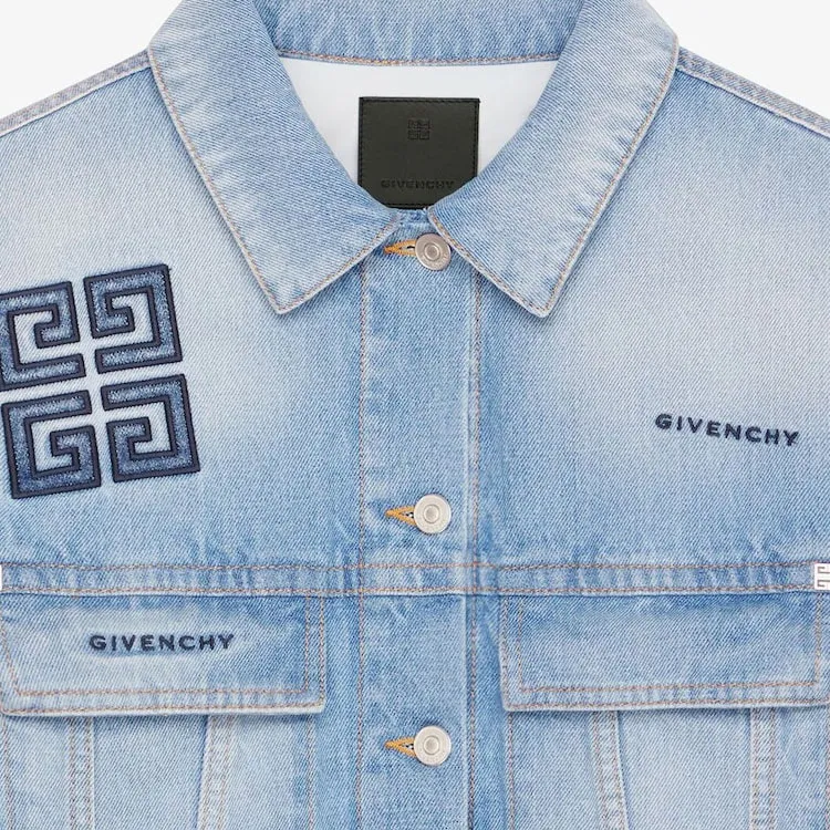 GIVENCHY SS23 Denim Jacket Men's Blue-2