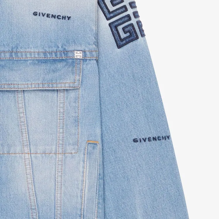 GIVENCHY SS23 Denim Jacket Men's Blue-5