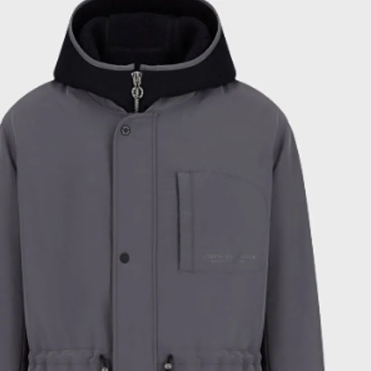 EMPORIO ARMANI Puffer Jacket Men's Gray Green-5