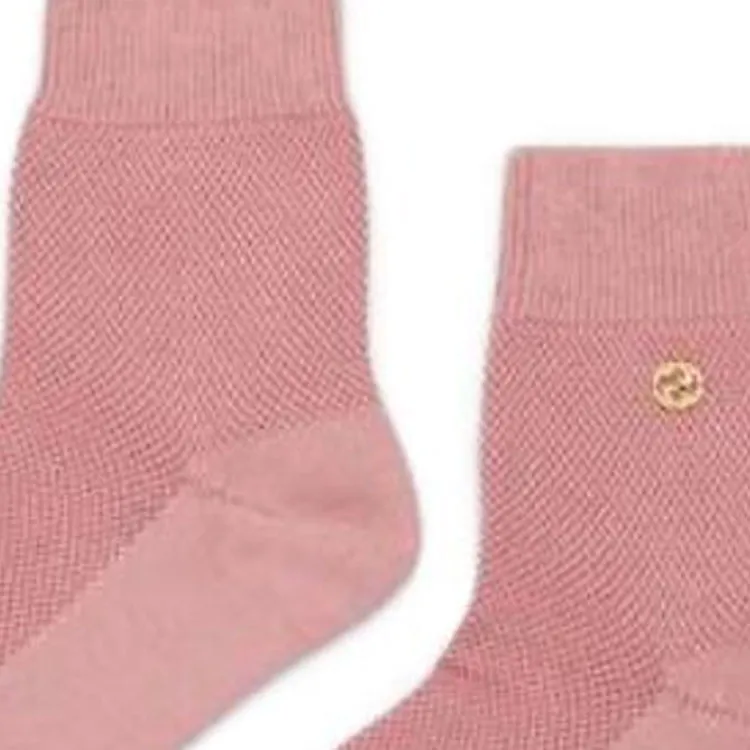 GUCCI Mid Calf Socks Women's 1 Pack Pink-4