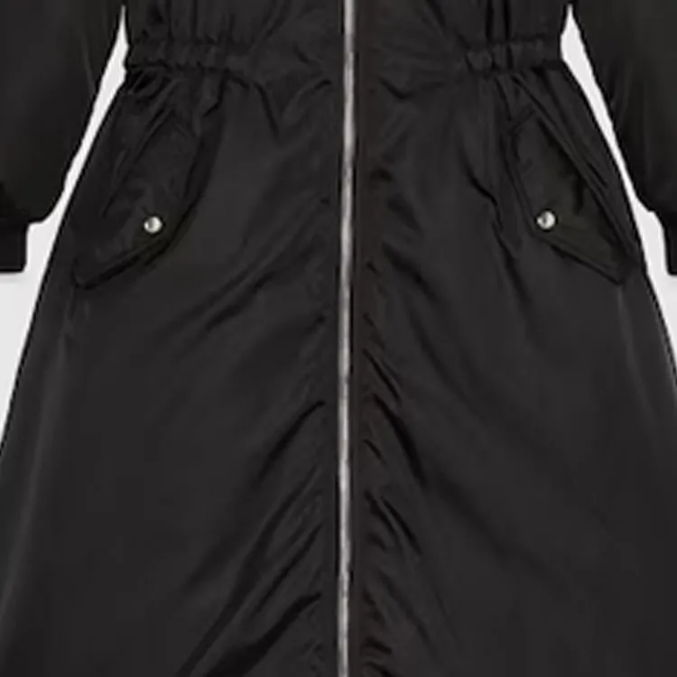 GUCCI Gabardine Flared Padded Coat-3