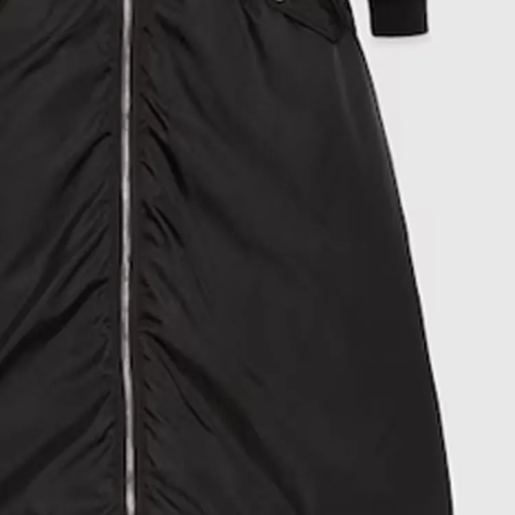 GUCCI Gabardine Flared Padded Coat-5