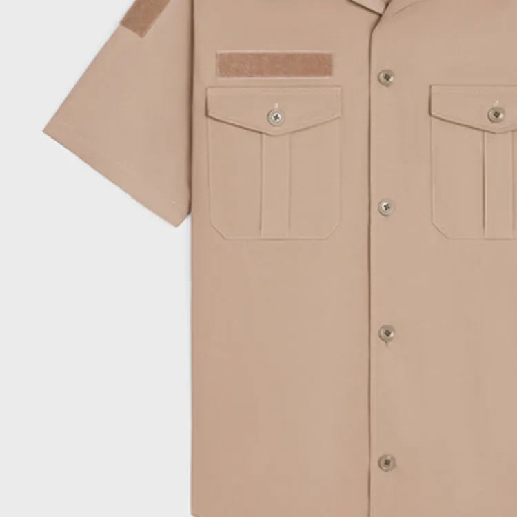 CELINE Short Sleeve Woven Shirt-4