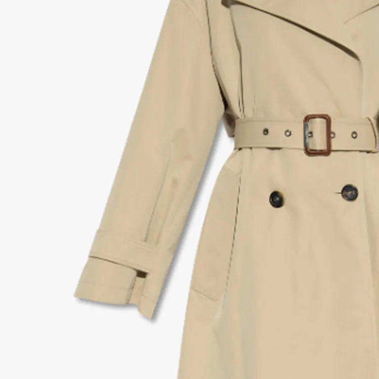 Alexander McQueen Double Breasted Belted Trench Coat-5