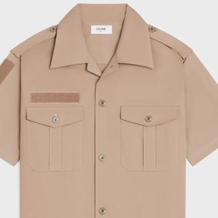 CELINE Short Sleeve Woven Shirt-2