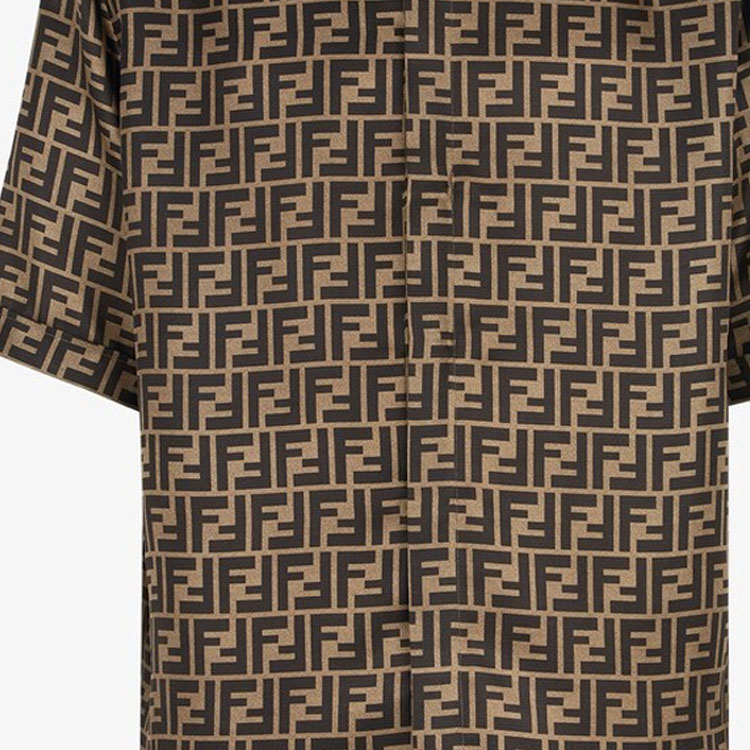 FENDI Ff Motif Silk Shirt 38 - POIZON FENDI Ff Motif Silk Shirt 38 - POIZON