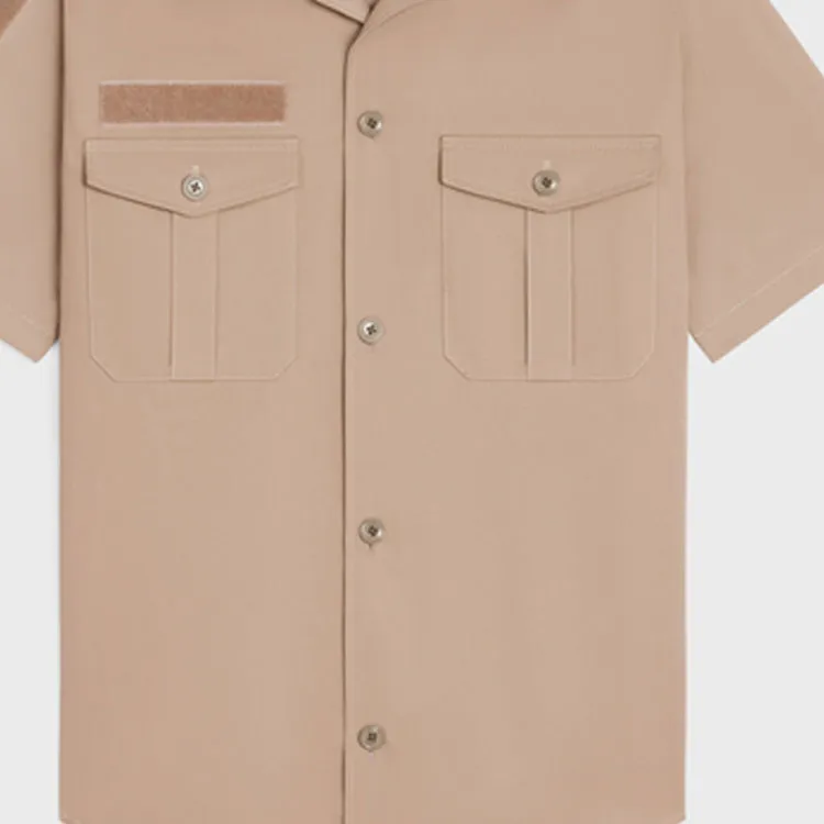 CELINE Short Sleeve Woven Shirt-3