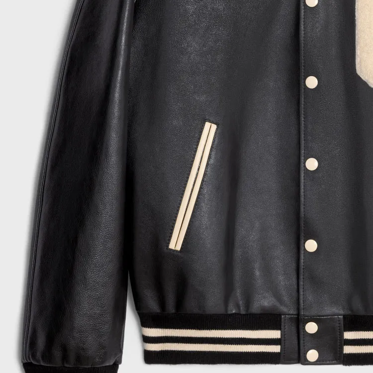 CELINE Oversized Teddy Jacket In Calfskin-3