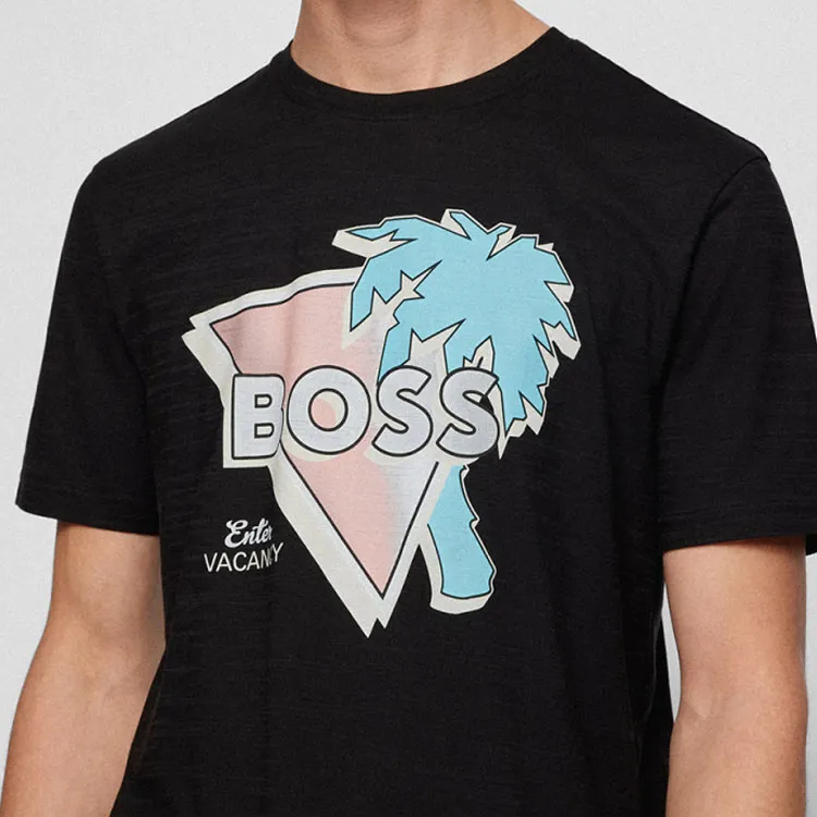 HUGO BOSS SS22 T Shirt Men's Black-3