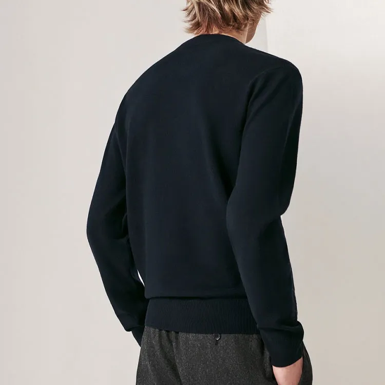 HERMES FW23 Sweater Men's Marine Blue-2