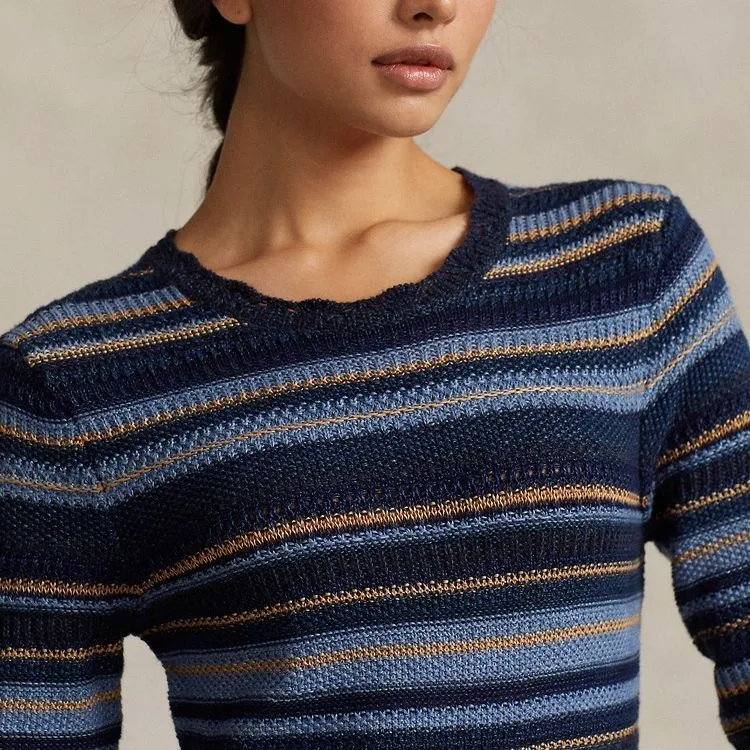 Polo Ralph Lauren SS24 Long-Sleeved Dresses Women's Multicolor-3