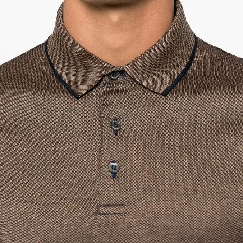 CANALI Polo Shirt Men's Sand Yellow-4
