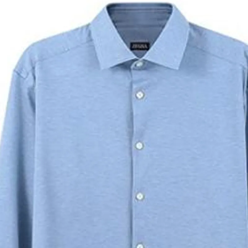 Zzegna Shirts Men Blue-2
