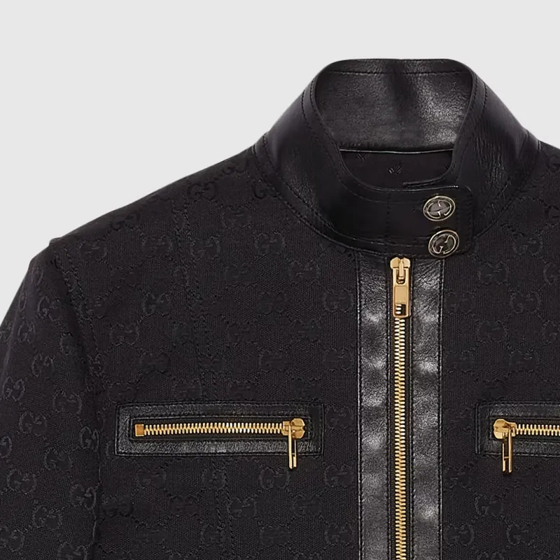 GUCCI Zip Detail Contrast Jacket-4